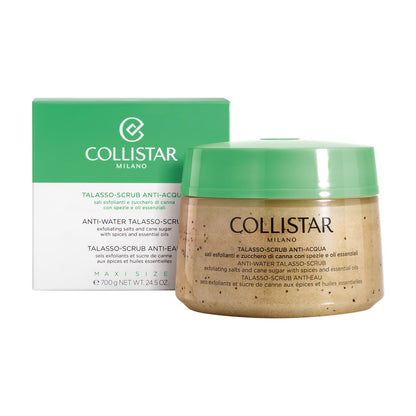 Collistar Talasso-Scrub Anti-Water Exfoliating Salts and Cane Sugar with Spices and Essential Oils - 700 gr