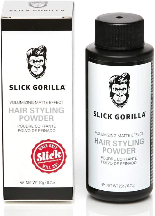 Slick Gorilla Hair Styling Powder 20g - Polvo de Peinado Mate y Volumen