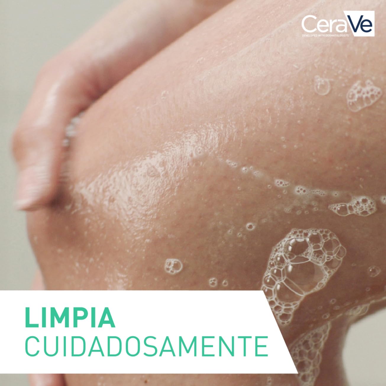 CeraVe Gel Limpiador Espumoso – Para Piel Normal a Grasa, Rostro y Cuerpo (236 ml)