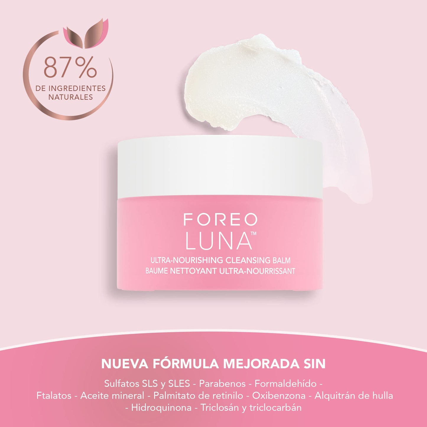 FOREO LUNA Ultra-Nourishing Cleansing Balm - Gentle Facial Makeup Remover - Face Cleansing Gel - Eye Makeup Remover - Vegan &amp; Cruelty-Free - Fragrance-Free &amp; Eco-Friendly - 75ml