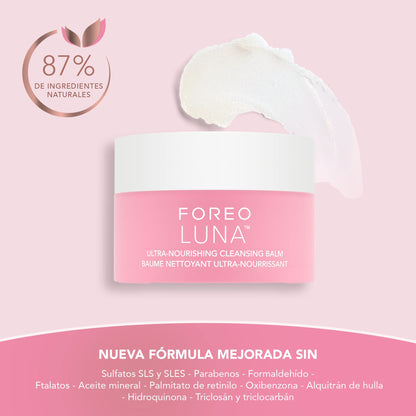 FOREO LUNA Ultra-Nourishing Cleansing Balm - Gentle Facial Makeup Remover - Face Cleansing Gel - Eye Makeup Remover - Vegan &amp; Cruelty-Free - Fragrance-Free &amp; Eco-Friendly - 75ml