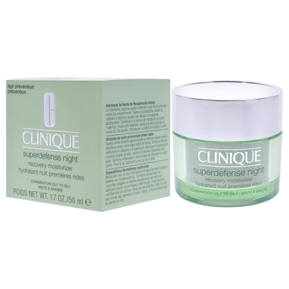 Clinique Superdefense Night – Crema Recuperadora para Piel Mixta/Grasa (50 ml)