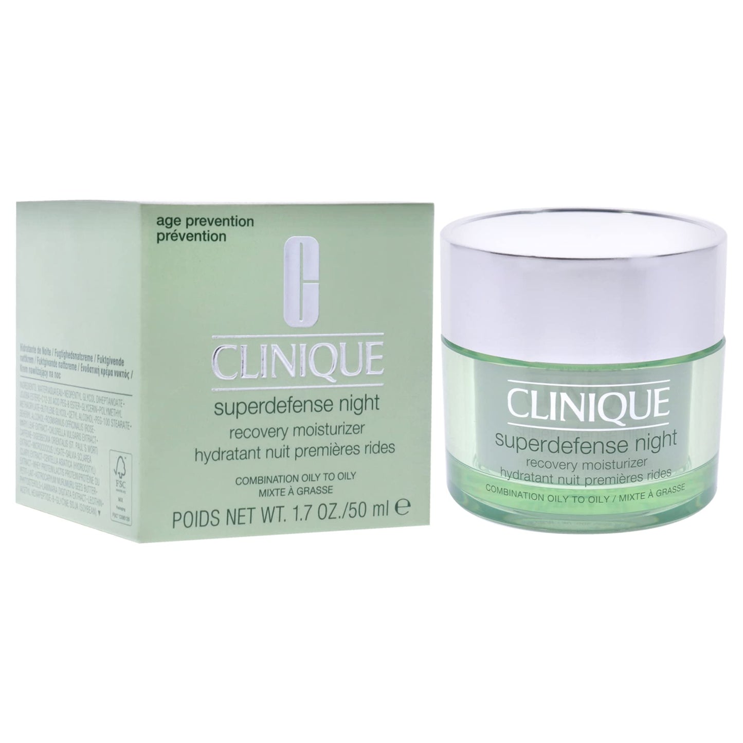 Clinique Superdefense Night Recovery Moisturizer Iii/Iv 50 Ml 1 Unit 50 g