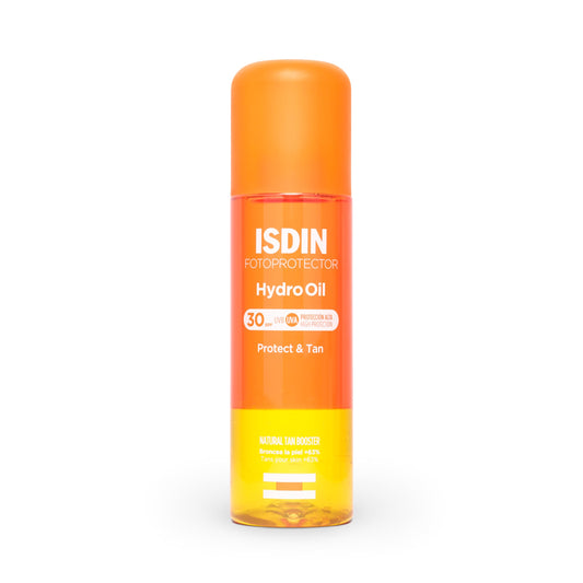 ISDIN HydroOil SPF 30 - Protector Solar Bifásico que Broncea, 200 ml