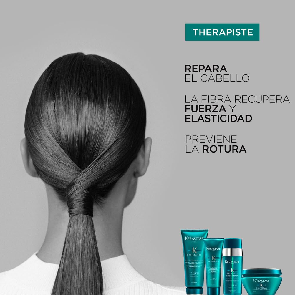 Kérastase Résistance Thérapiste, Repairing Mask, For Weak, Over-Processed and Damaged Hair, Masque Thérapiste, 200 ml