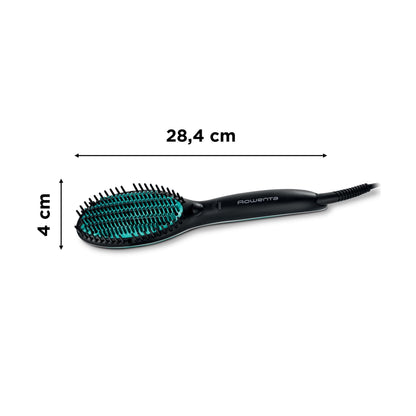 Rowenta Power Straight CF5820F0 straightening brush - Special brush for very curly hair, with ion generator and adjustable temperature up to 200º, bristles with great hold from the root