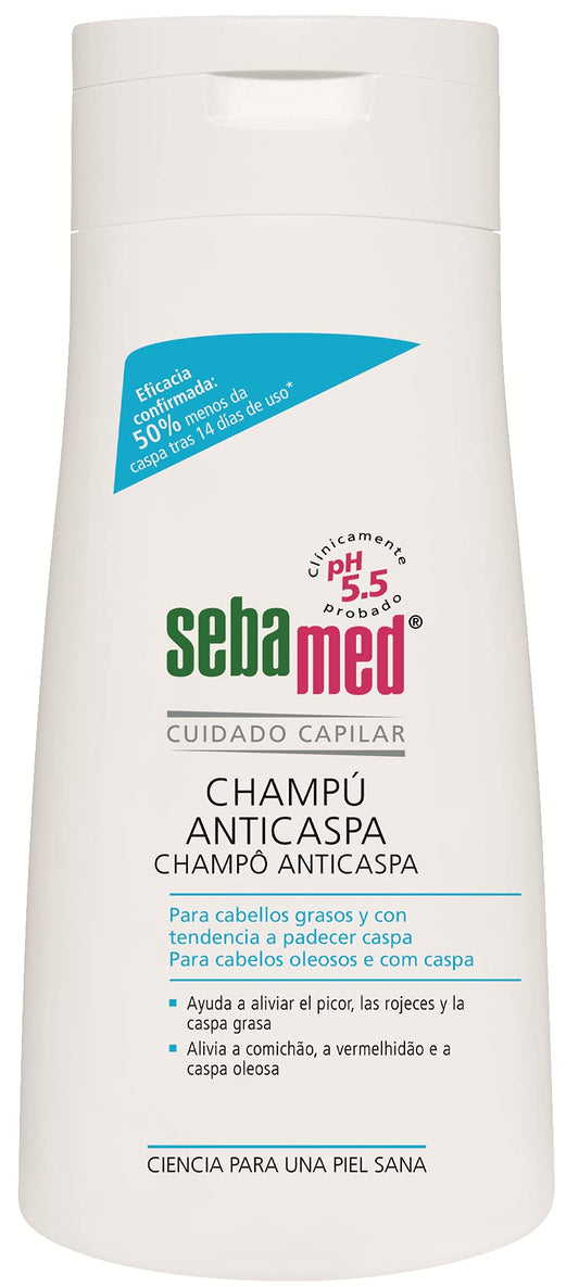 Sebamed Champú Anticaspa 400ml - Fórmula Suave para Caspa Grasa