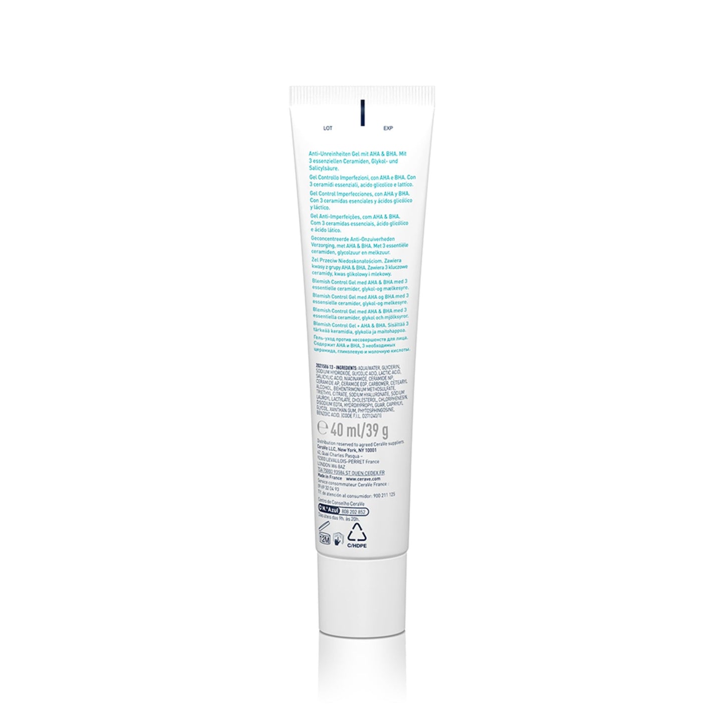 CeraVe Gel Control Imperfecciones – Reduce Manchas y Trata Piel Grasa (40 ml)