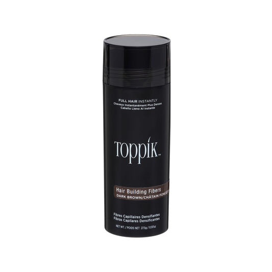 Toppik Hair Fibers Dark Brown, Keratin Fibers to Create More Density in Hair Immediately, 27.5 g, unisex