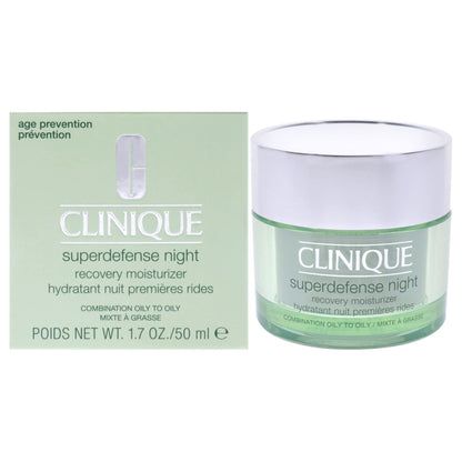 Clinique Superdefense Night – Crema Recuperadora para Piel Mixta/Grasa (50 ml)