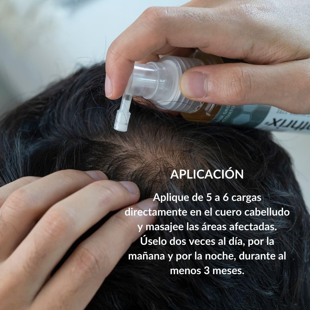 Panthrix - Activador del Crecimiento del Cabello - Ingrediente Activo - 100 ml de Spray Alta Dosis - Tónico para el Crecimiento Rápido del Pelo - para Hombres y Mujeres