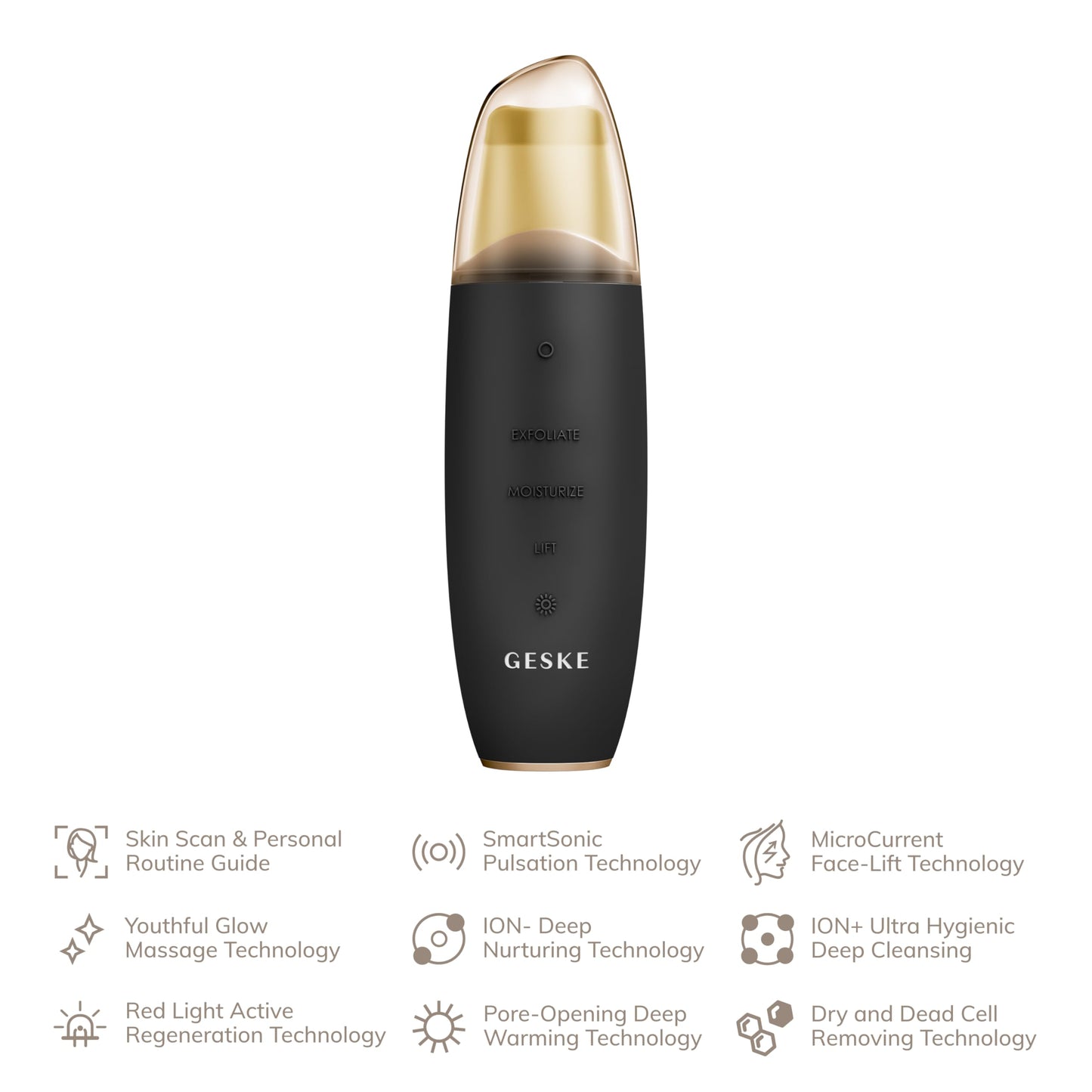 GESKE SmartAppGuided™ Skin Scrubber 9 en 1 - Lifting Facial y Limpieza