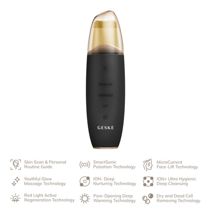 GESKE SmartAppGuided™ Skin Scrubber 9 en 1 - Lifting Facial y Limpieza