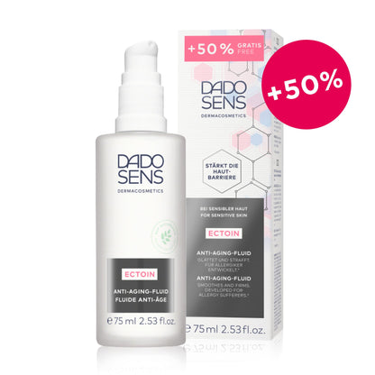 DADO SENS Ectoin - Special anti-aging liquid 75 ml - smoothes, firms and intensely moisturizes - Designed for allergy sufferers - Extra care for sensitive and mature skin, vegan