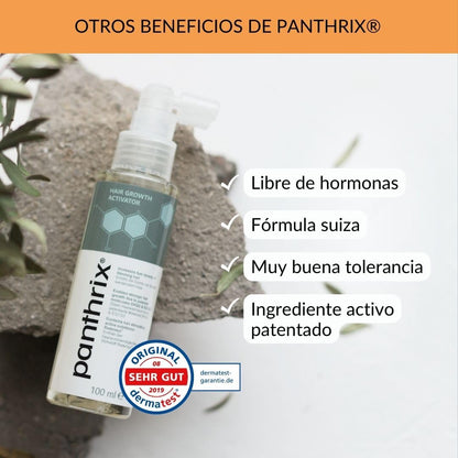 Panthrix - Activador del Crecimiento del Cabello - Ingrediente Activo - 100 ml de Spray Alta Dosis - Tónico para el Crecimiento Rápido del Pelo - para Hombres y Mujeres