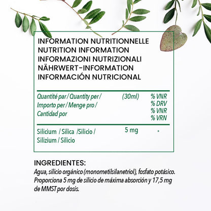 G7 Original. Fórmula Mejorada. Suplemento De Silicio Líquido Vegano Que Favorece La Producción De Colágeno. Refuerza Huesos Y Articulaciones Y Aumenta Elasticidad De La Piel. 1 Litro.