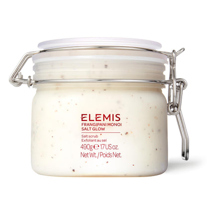 Elemis Frangipani Monoi Salt Glow Exfoliante Corporal Exfoliante De Sal Para Suavizar La Piel Exfolia Y Suaviza Exfoliante Ligeramente Perfumado Con Minerales Para Limpiar E Hidratar La Piel, 490ml