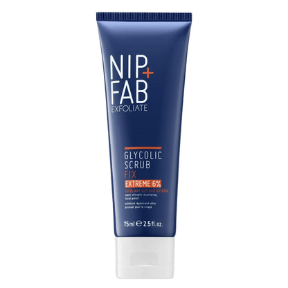 Nip+Fab - Nip + Fab Glycolic Acid Fix Face Scrub Extreme | Exfoliante Facial con Ácido Salicílico Aloe Vera | Limpieza de Poros | 75 ml