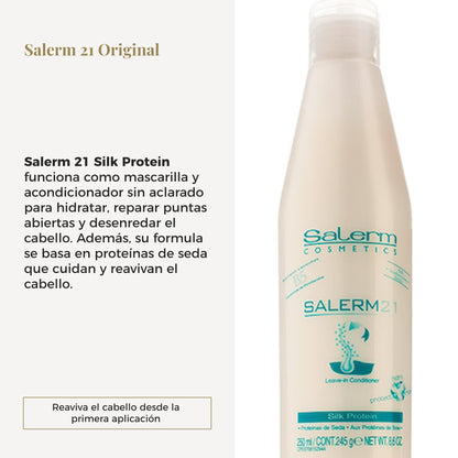 Salerm 21 Silk Protein - Acondicionador y Mascarilla Sin Aclarado 250 ml