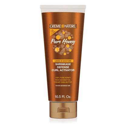 Creme of Nature - Pure Honey Curl Activator, with Pure Honey, Coconut Oil and Shea Butter, Defines, Lengthens and Prolongs Curls, No Rinse, for Curly Hair - 310 ml