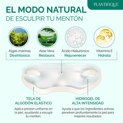 PLANTIFIQUE Mascarilla Facial V-Line - Lifting y Reductor de Papada