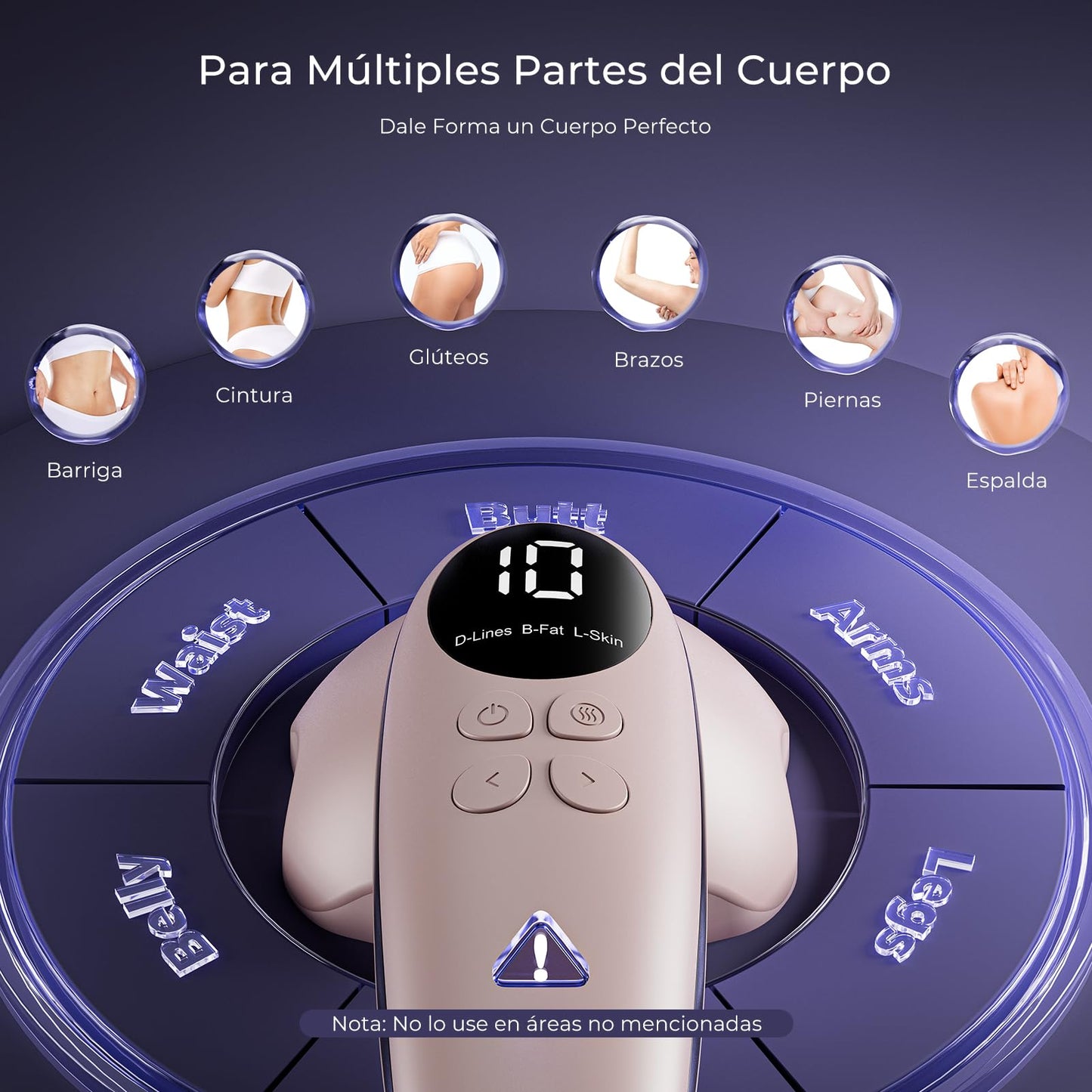 Depsoul Masajeador Anticelulítico Eléctrico 3 en 1 - Oro Rosa