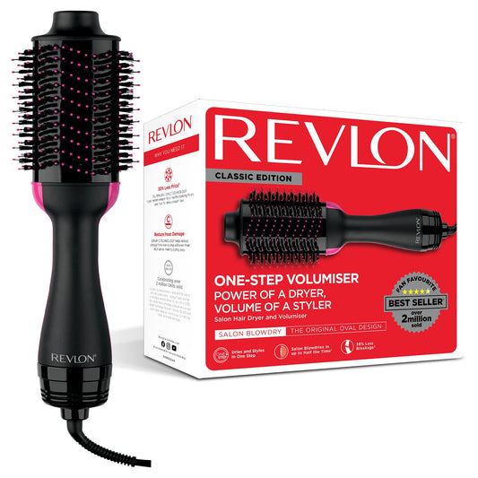 REVLON Pro Collection One-Step Secador y Voluminizador - Negro/Rosa