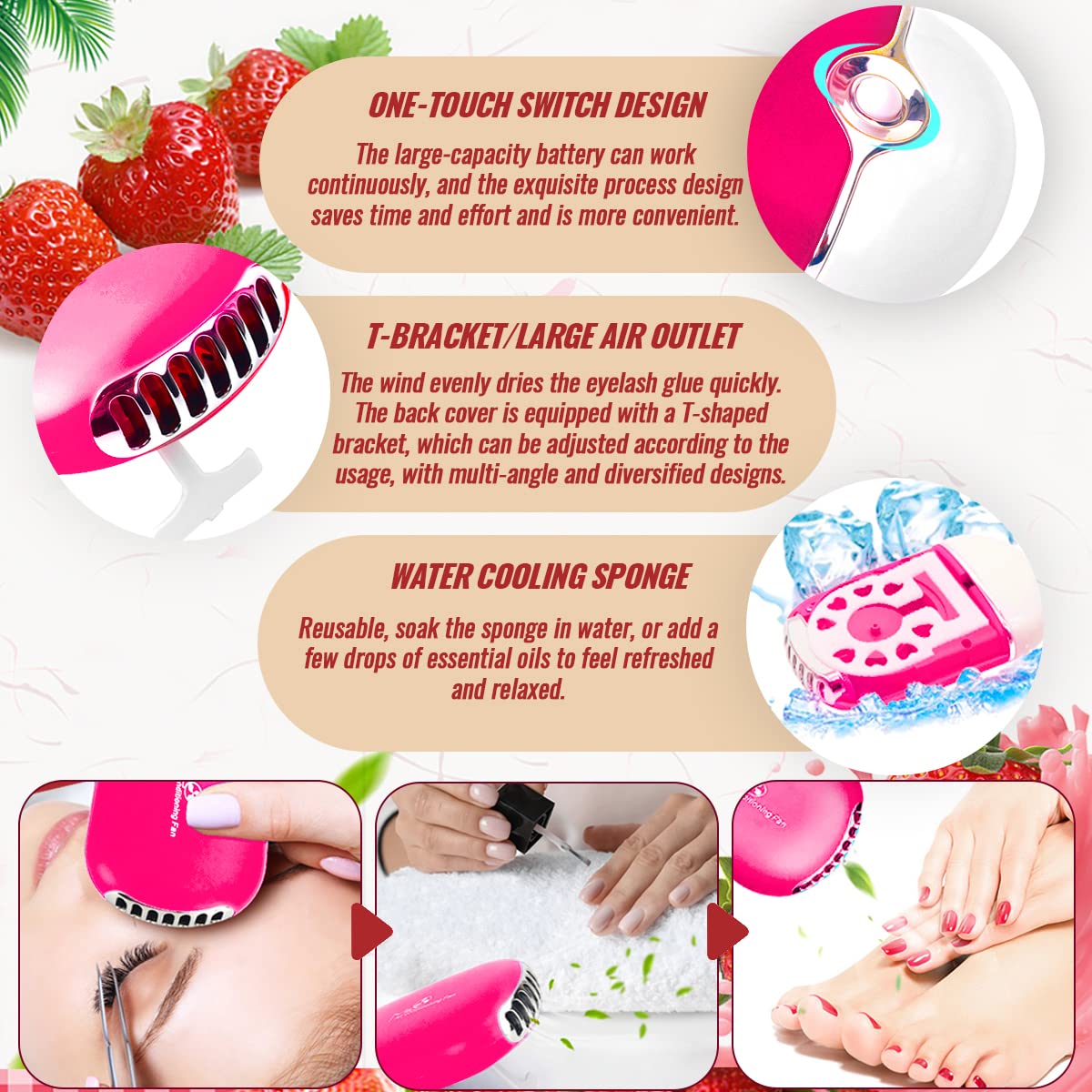 200ml/6.7fl.oz Eyelash Cleanser Shampoo Lash Extension USB Fan Dryer Shampoo Brush Mascara Brush Pad Makeup Remover Wash Bottle Micro Brushes Applicators