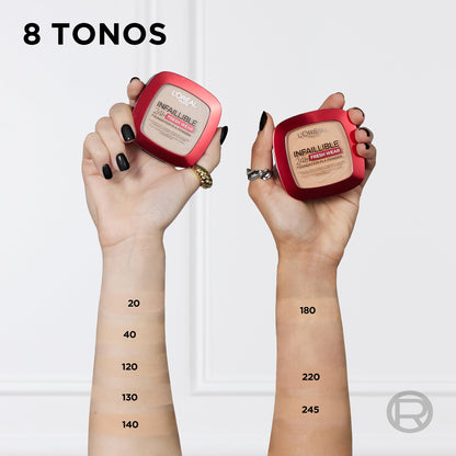 Polvos Compactos Mate Infalible 24H L'Oréal Paris - Tono 140