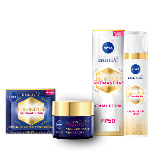 NIVEA Cellular LUMINOUS 630 Anti-Stain Day Cream SPF50 (1 x 40 ml) + Repairing Night Cream (1 x 50 ml)