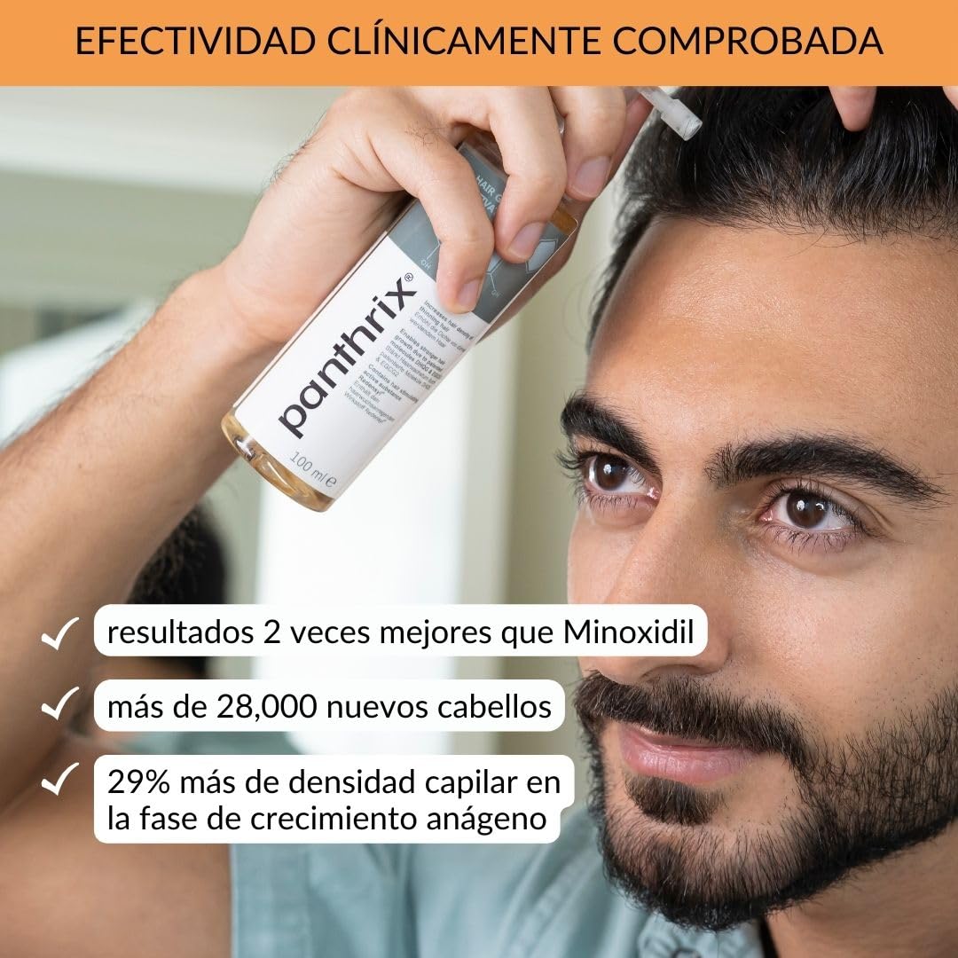 Panthrix - Activador del Crecimiento del Cabello - Ingrediente Activo - 100 ml de Spray Alta Dosis - Tónico para el Crecimiento Rápido del Pelo - para Hombres y Mujeres