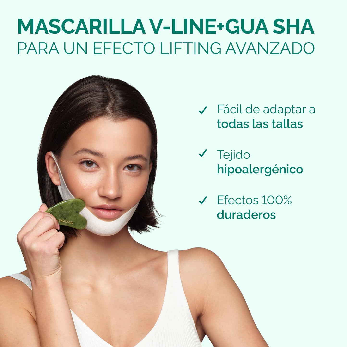 PLANTIFIQUE Mascarilla Facial V-Line - Lifting y Reductor de Papada