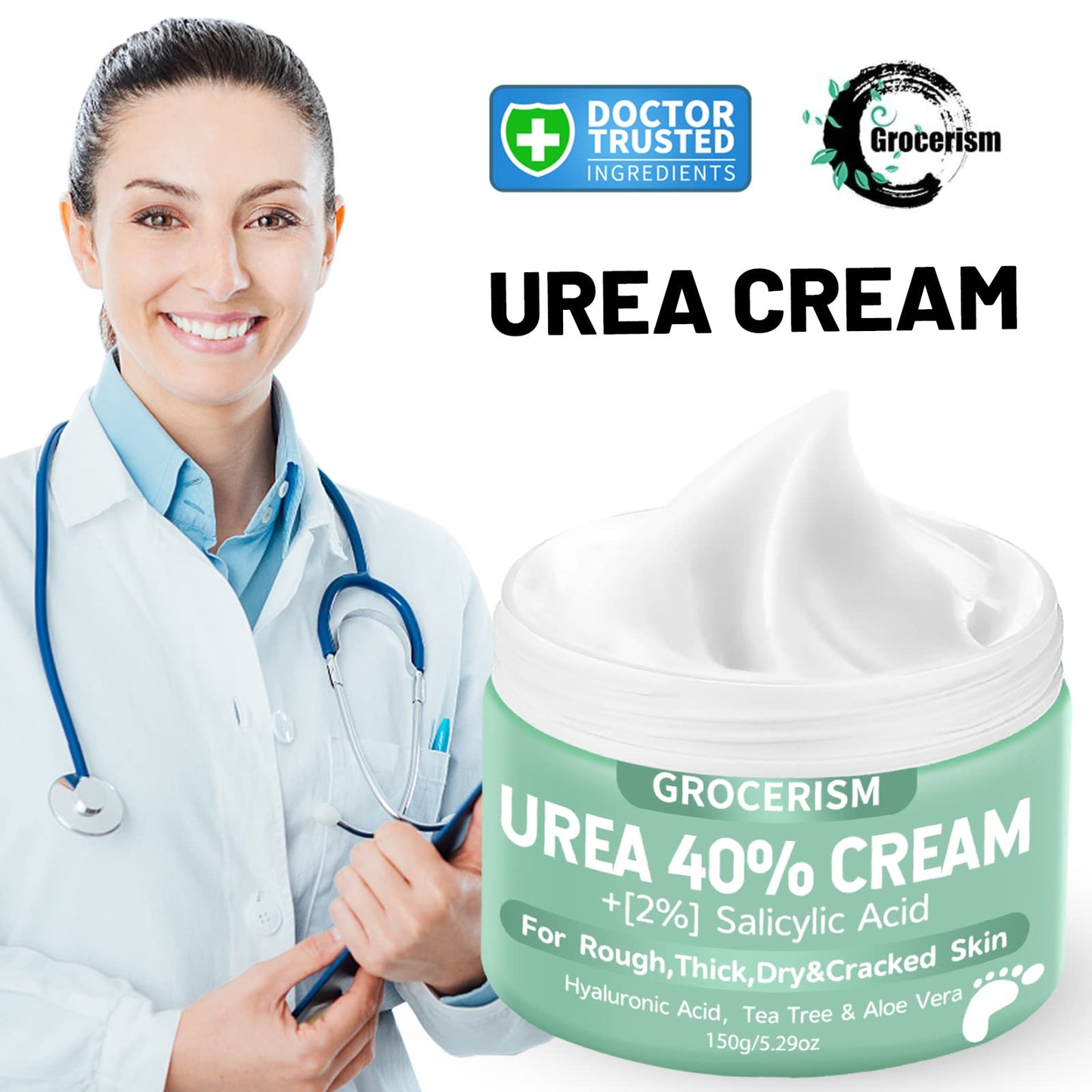 Crema de Urea 40% + Ácido Salicílico 2% 150g - Pies y Manos Suaves