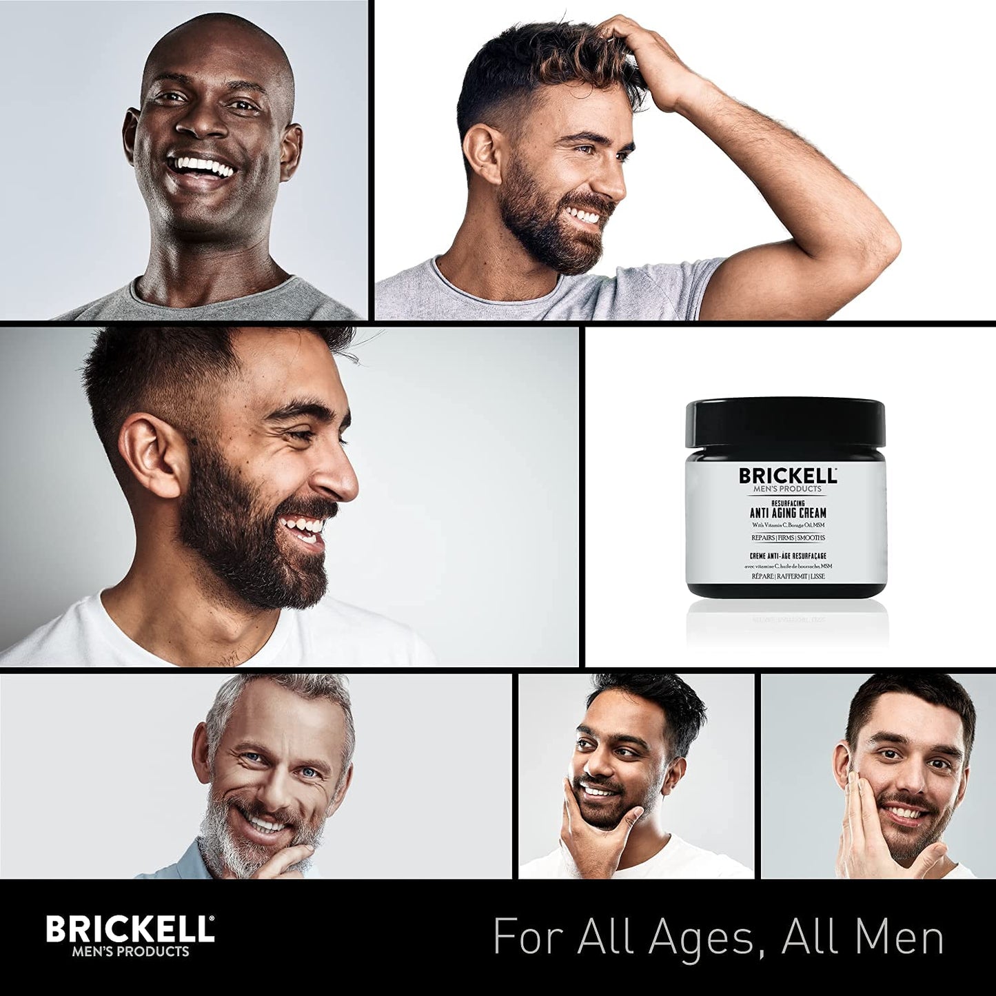 Brickell Men's Anti-Aging Rejuvenating Face Cream for Men, Natural &amp; Organic Face Moisturizer, Vitamin C Cream for Wrinkles, 59ml, Fragrance Free