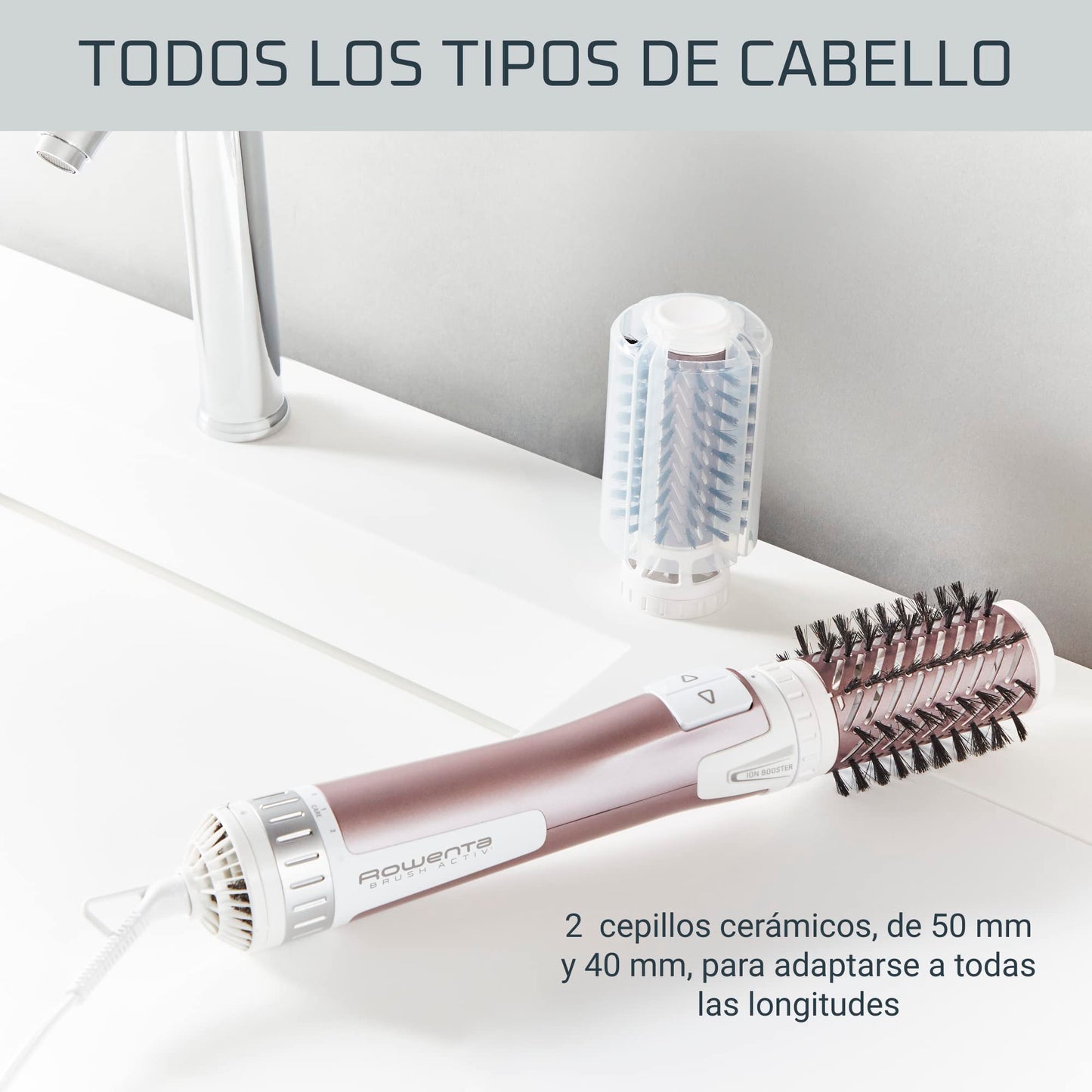 Rowenta Brush Activ Premium Care CF9540 - Cepillo de Aire Giratorio Automático