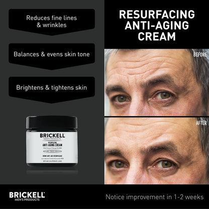 Brickell Men's Anti-Aging Rejuvenating Face Cream for Men, Natural &amp; Organic Face Moisturizer, Vitamin C Cream for Wrinkles, 59ml, Fragrance Free