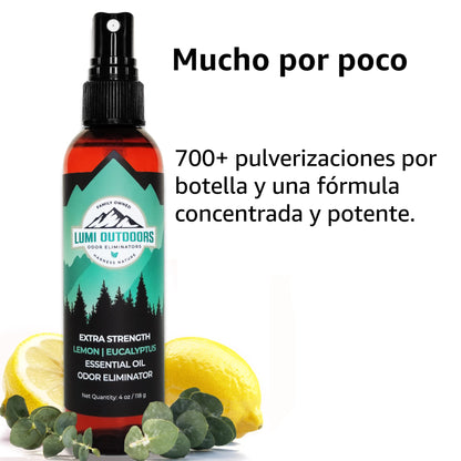 Desodorante de Pies y Zapatos en Aerosol - Eucalipto y Lemongrass - Lumi Outdoors