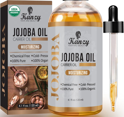 Aceite de Jojoba 100% Puro y Orgánico 120ml - Kanzy