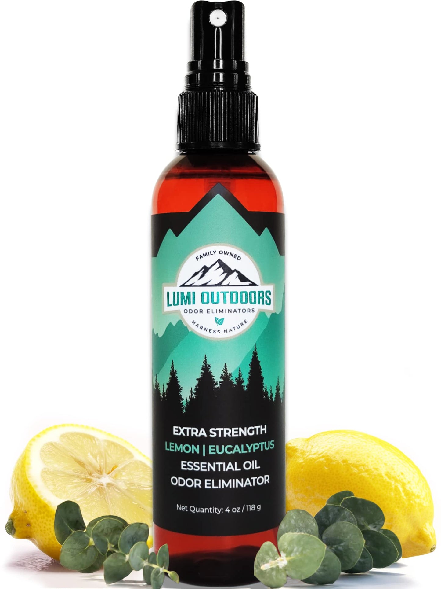 Foot &amp; Shoe Deodorant Spray - Odor Eliminator - Extra Strength - Eucalyptus Lemongrass - Lumi Outdoors