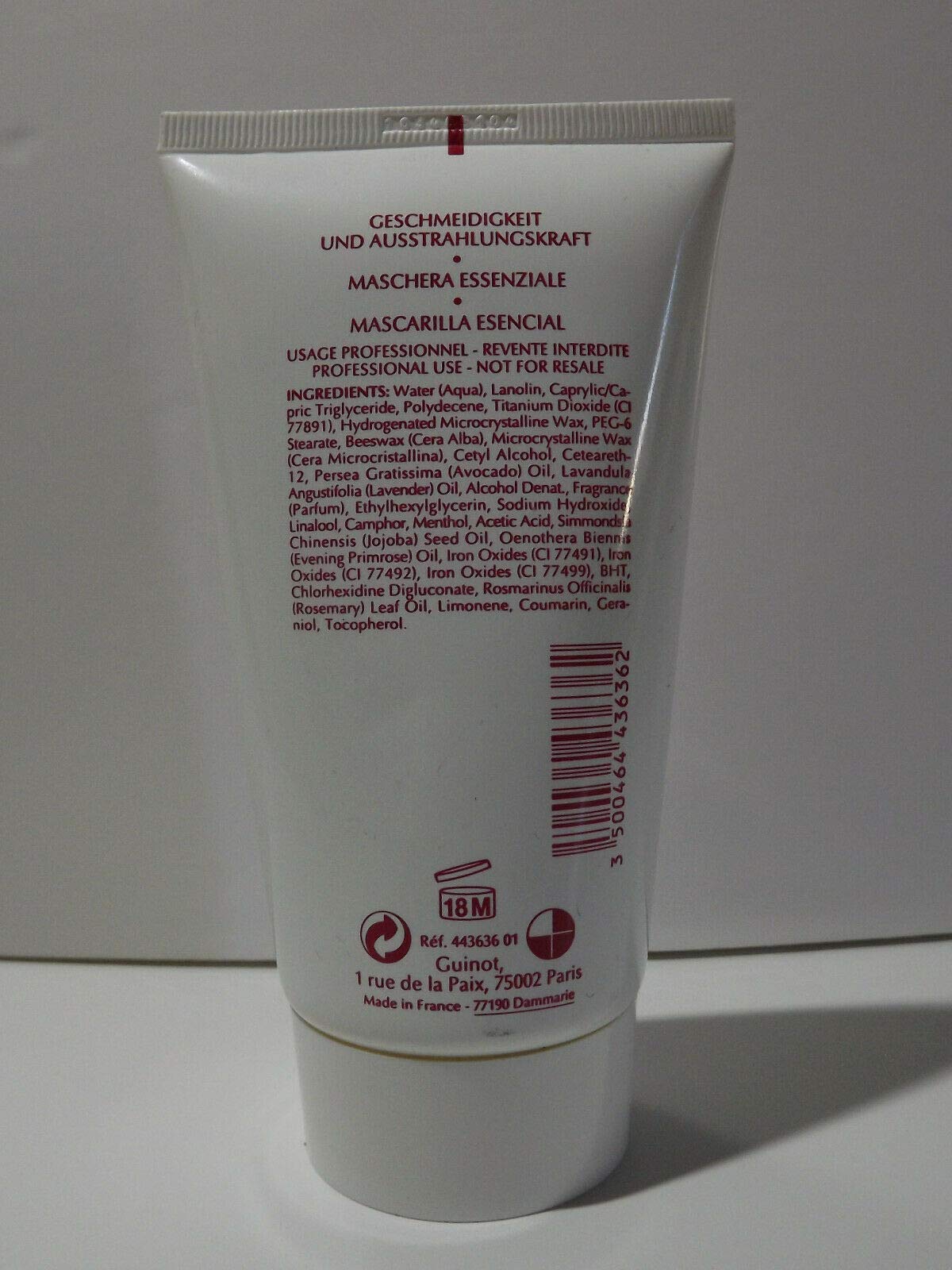 Guinot Masque Essentiel Instant Radiance Nutrition Comfort Moisturizi 150 ml.