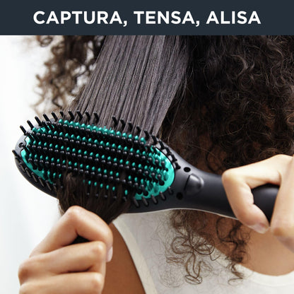 Rowenta Power Straight CF5820F0 straightening brush - Special brush for very curly hair, with ion generator and adjustable temperature up to 200º, bristles with great hold from the root