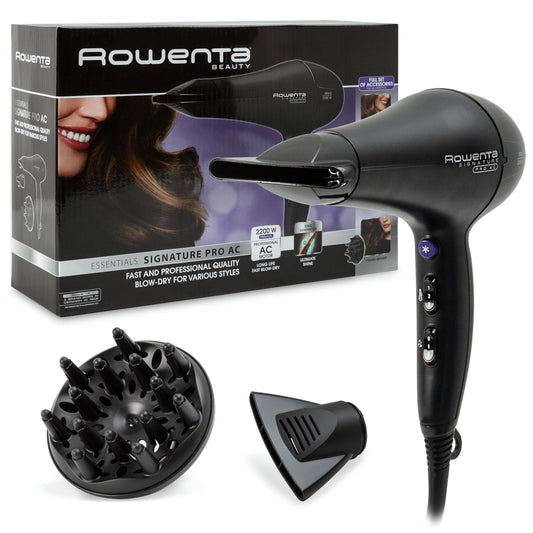 Rowenta Signature Pro CV7840 - Secador de Pelo Profesional 2200W, Iónico