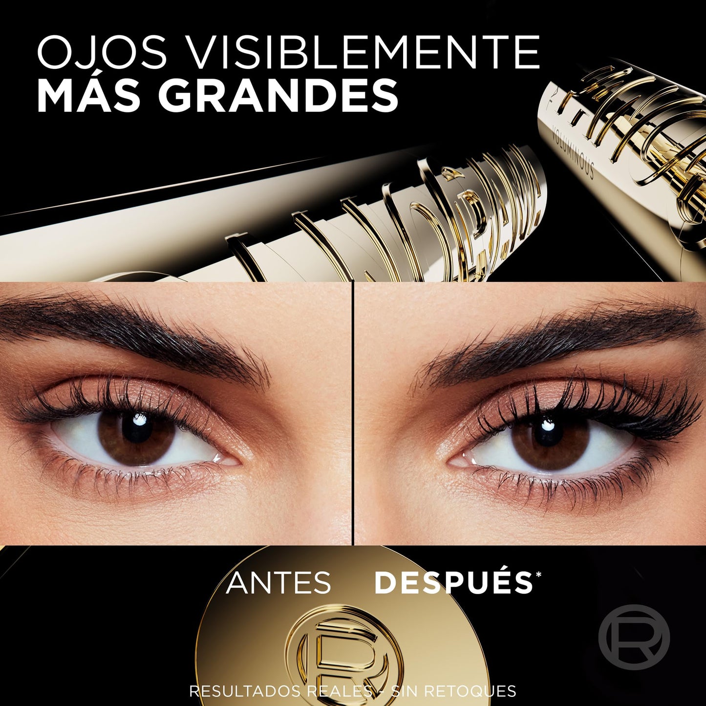 L'Oréal Paris Máscara de Pestañas Panorama - Volumen Ultra Negro