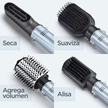 BaByliss AS774E Cepillo Secador 4 en 1 Hydro-Fusion - Seca, Alisa, Moldea y Da Volumen con Tecnología Iónica y Plasma Avanzado