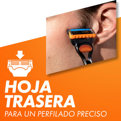 Gillette Fusion5 - 18 Cuchillas de Recambio para Afeitado Apurado