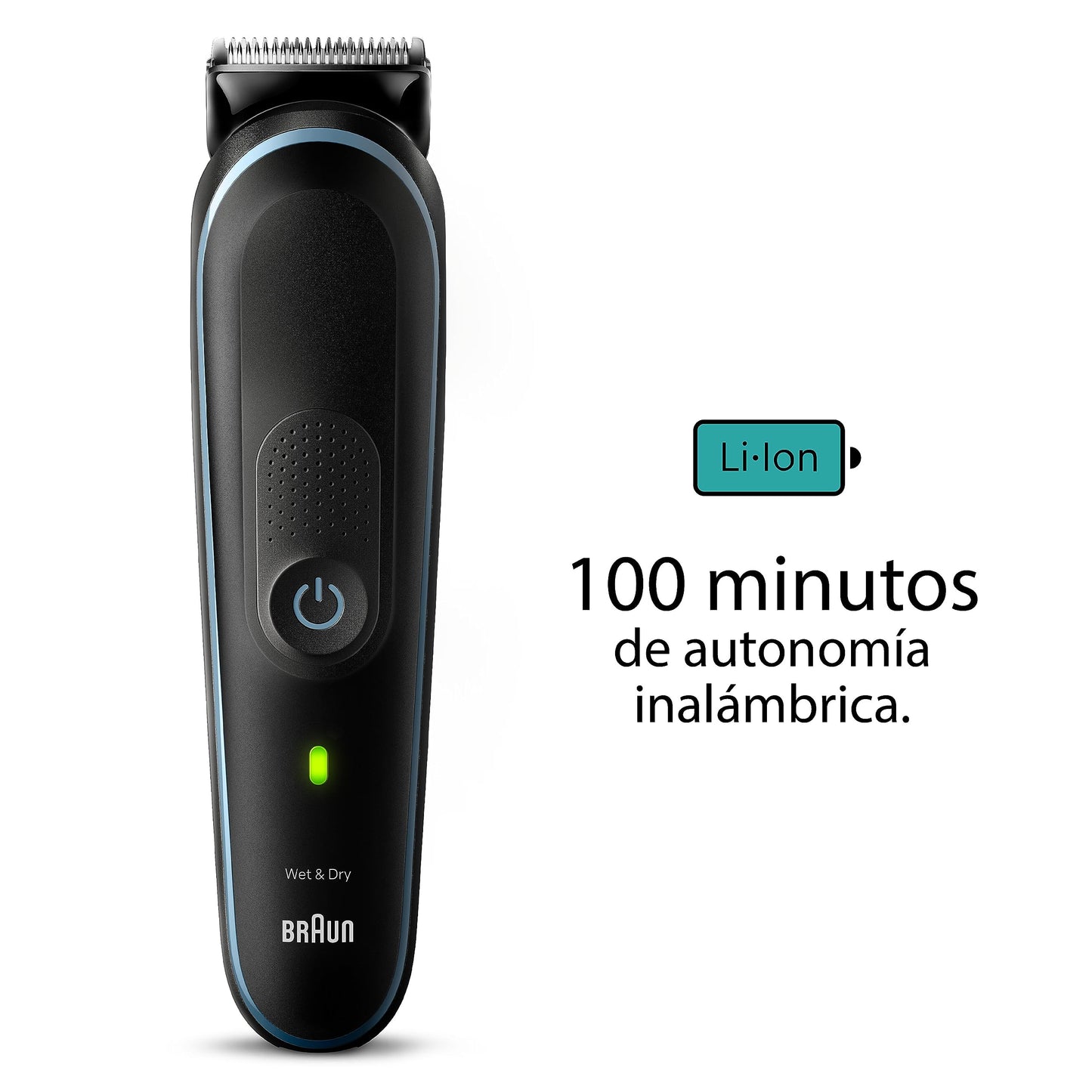 Braun Recortadora de Barba Series 5 Máquina Cortar Pelo, Máquina de afeitar, Cortapelos Hombre con Kit 10 En 1 Para Barba, Pelos, Depilación Masculina, MGK5445