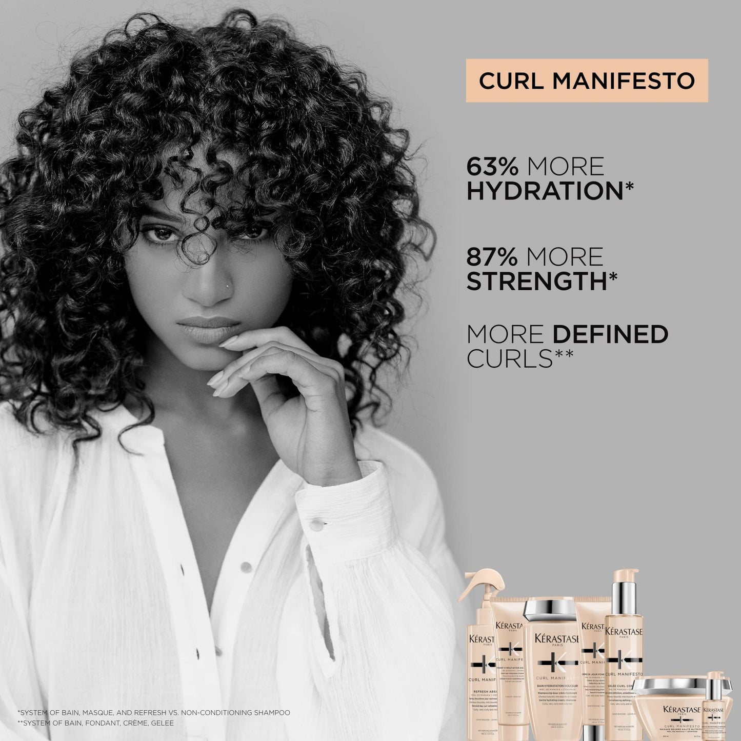 Kérastase Curl Manifesto, Extra Nourishing Mask, Nourishing and Strengthening Care, For Wavy, Curly or Afro Hair, Masque Beurre Haute Nutrition, 200 ml