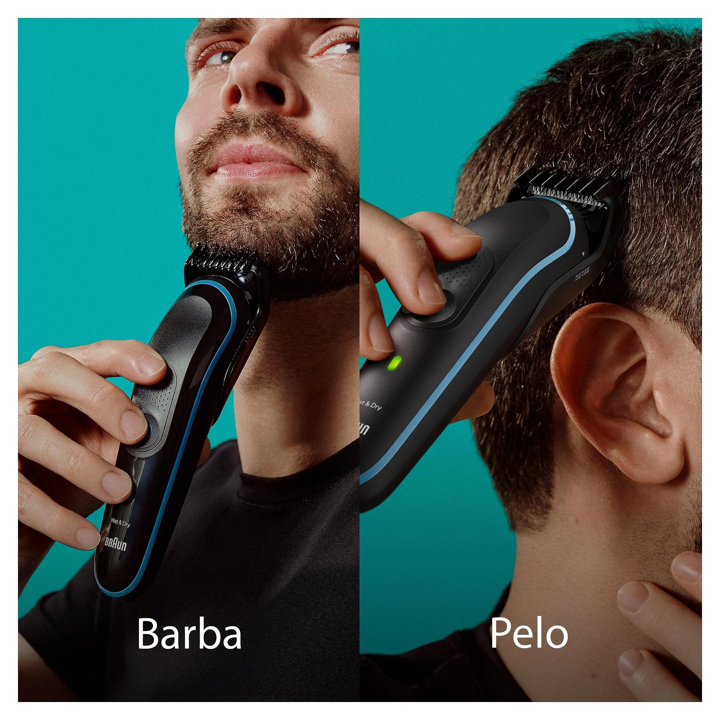 Braun Recortadora de Barba Series 5 Máquina Cortar Pelo, Máquina de afeitar, Cortapelos Hombre con Kit 10 En 1 Para Barba, Pelos, Depilación Masculina, MGK5445