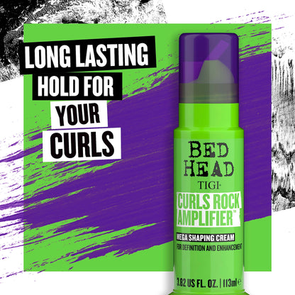 BED HEAD by TIGI - Curls Rock Crema Voluminizadora para Rizos Definidos y Brillantes (113 ml)